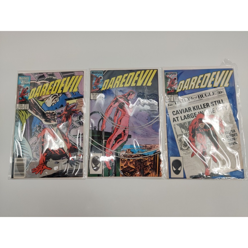 Daredevil Lot #240 241 242 Marvel Comics